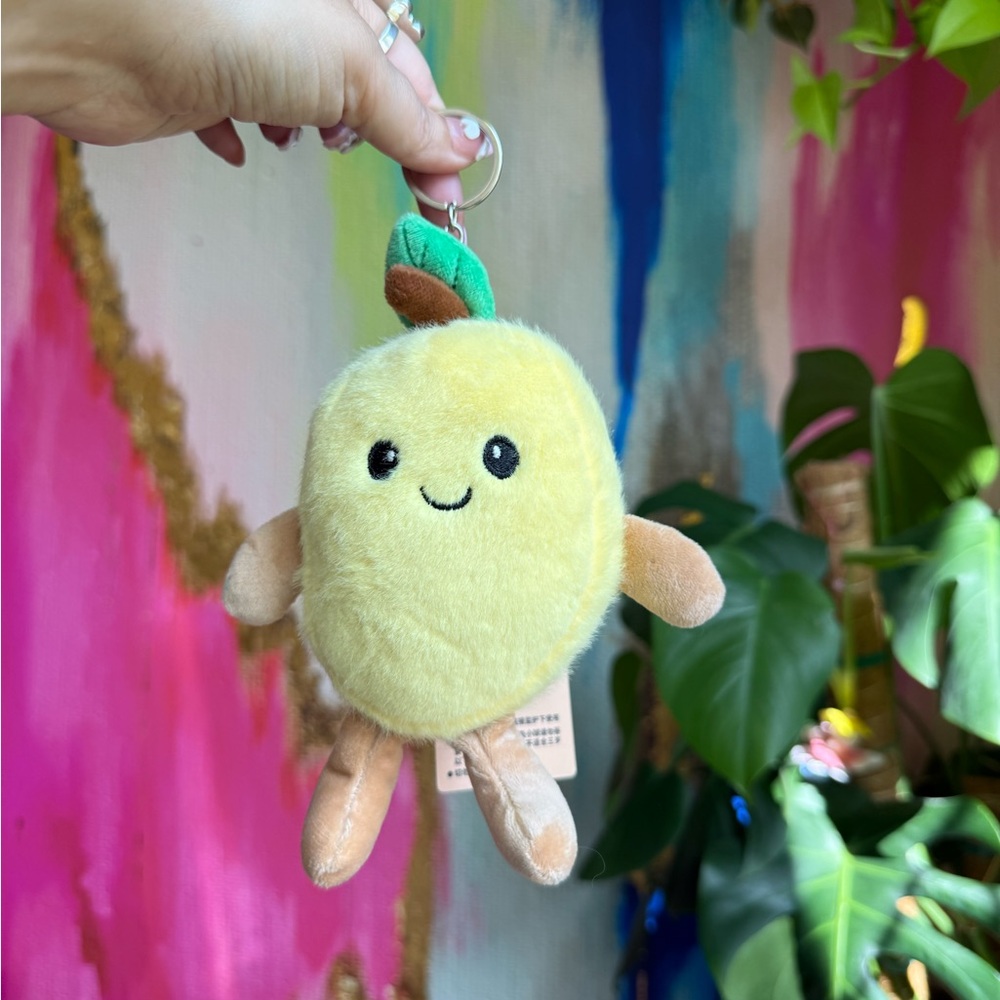 Cute Plush Mango Keychain bag charm